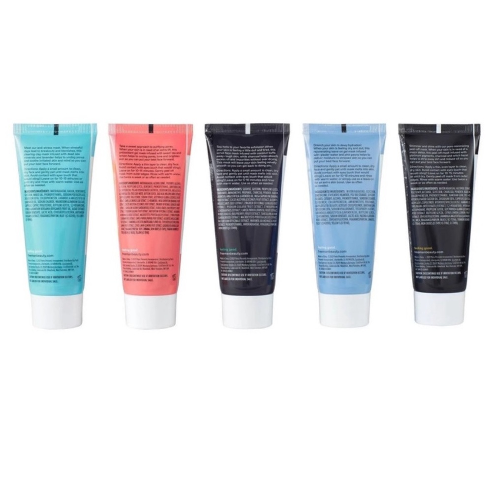 Freeman Face Masks Moisturizing Gel Peel-Off Exfoliating Scrub Clay Skin Care - Picture 3 of 6
